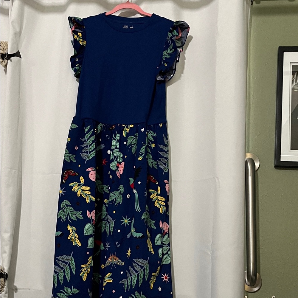 Floral Blue Dress